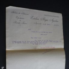 Cartas comerciales: AYAMONTE HUELVA FABRICA DE SALAZONES ESTEBAN GOMEZ CARTA COMERCIAL 1913. Lote 399051124