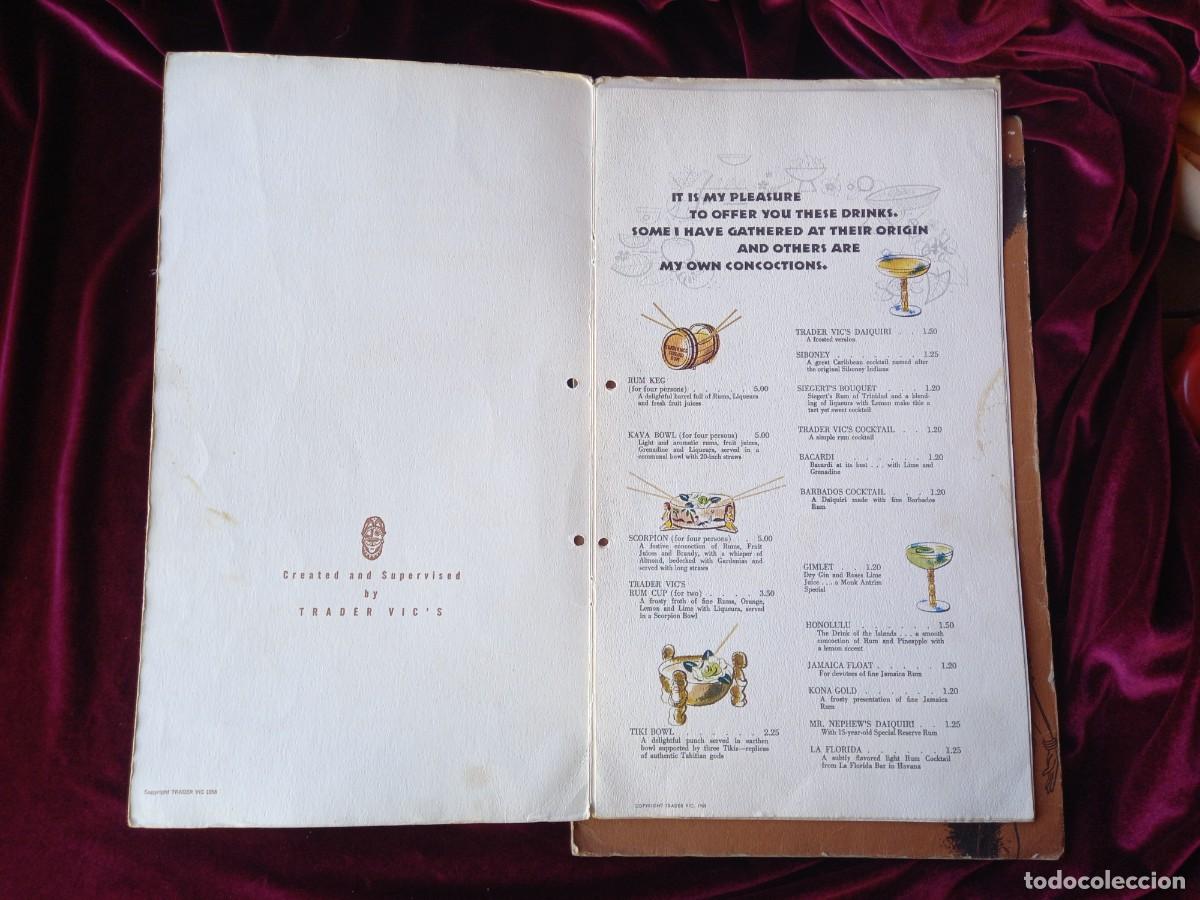 Cartas comerciales: CARTA Y MENU DE TRADER VICS 1958 - Foto 3
