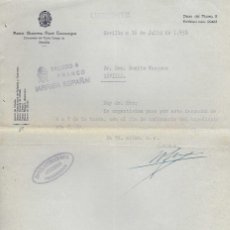 Cartas comerciales: ,- CARTA COMERCIAL- PROCURARDOE, SEVILLA - AÑO 1938, VER FOTO. Lote 403353264