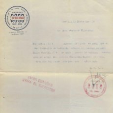 Cartas comerciales: SEVILLA,- CARTA COMERCIAL- JOSE ROSO BURGALA- - AÑO 1938, VER FOTO. Lote 403353409