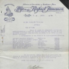 Cartas comerciales: SEVILLA,- CARTA COMERCIAL- VIRGEN DE LOS REYES- - AÑO 1937- VER FOTO. Lote 403353504