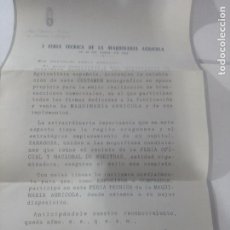 Lettere commerciali: CARTA INVITACIÓN DE LA I FERIA TÉCNICA DE LA MAQUINARIA AGRÍCOLA CELEBRADA19-26 ABRIL 1964 ZARAGOZA