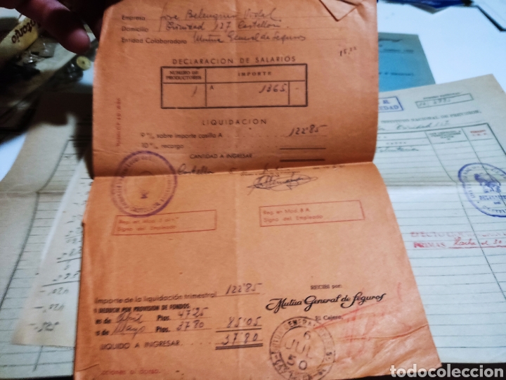 Cartas comerciales: Sobre Mutua general de seguros 1950 - Foto 2
