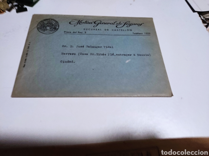 Cartas comerciales: Sobre Mutua general de seguros 1950 - Foto 5