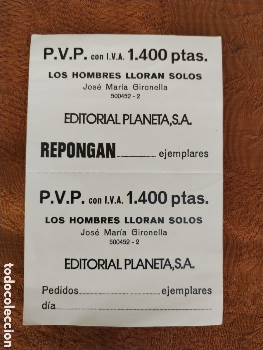 Cartas comerciales: EDITORIAL PLANETA - Foto 1