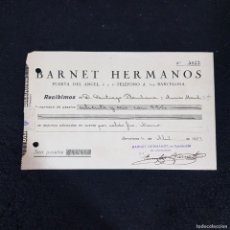 Cartas comerciales: CARTA COMERCIAL - BARNET HERMANOS - N. 5923 - BCN 4-ABR-1927 / 65