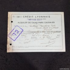 Cartas comerciales: CARTA COMERCIAL - CRÉDIT LYONNAIS - AGENCIA DE BARCELONA - N. 97 - BCN 6-ABR-1927 / 66