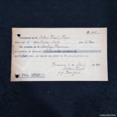 Cartas comerciales: CARTA COMERCIAL - BAZAR DEL NORTE - MESES DE ARQUILER - ANT. RICARD - N. 445 - BCN 1-ABR-1927 / 67