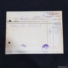 Cartas comerciales: CARTA COMERCIAL - BANCA ARNÚS, SUCESORA DE EVARIOSTO ARNÚS - BCN 5-ABR-1927 / 70
