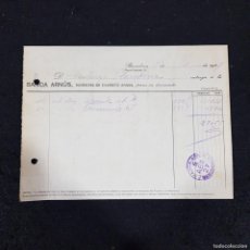 Cartas comerciales: CARTA COMERCIAL - BANCA ARNÚS, SUCESORA DE EVARIOSTO ARNÚS - BCN 5-1927 / 71