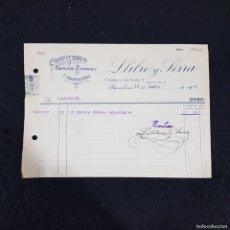 Cartas comerciales: CARTA COMERCIAL - COINFITERIA, FÁBRICA DE BOMBONES Y CHOCOLATES - BCN 17-MAR-1927 / 76