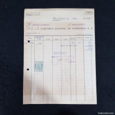 Cartas comerciales: CARTA COMERCIAL - COMPAÑÍA GENERAL DE CARBONES N. 17994 - BCN 31-ENE-1927 / 80