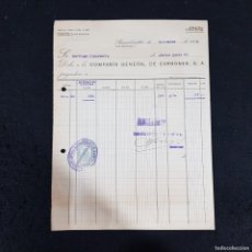 Cartas comerciales: CARTA COMERCIAL - COMPAÑÍA GENERAL DE CARBONES N. 17835 - BCN 31-DIC-1926 / 81