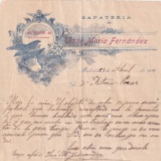 Cartas comerciales: ZAPATERÍA DE JOSÉ MARÍA FERNÁNDEZ. MADRID. 1917