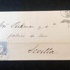 Cartas comerciales: CARTA CIRCULADA DE PAMPLONA A SEVILLA DIC 1870