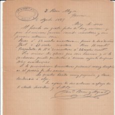 Cartas comerciales: 1887 CARTA COMERCIAL DE ROSER Y MIQUEL EN CALAF