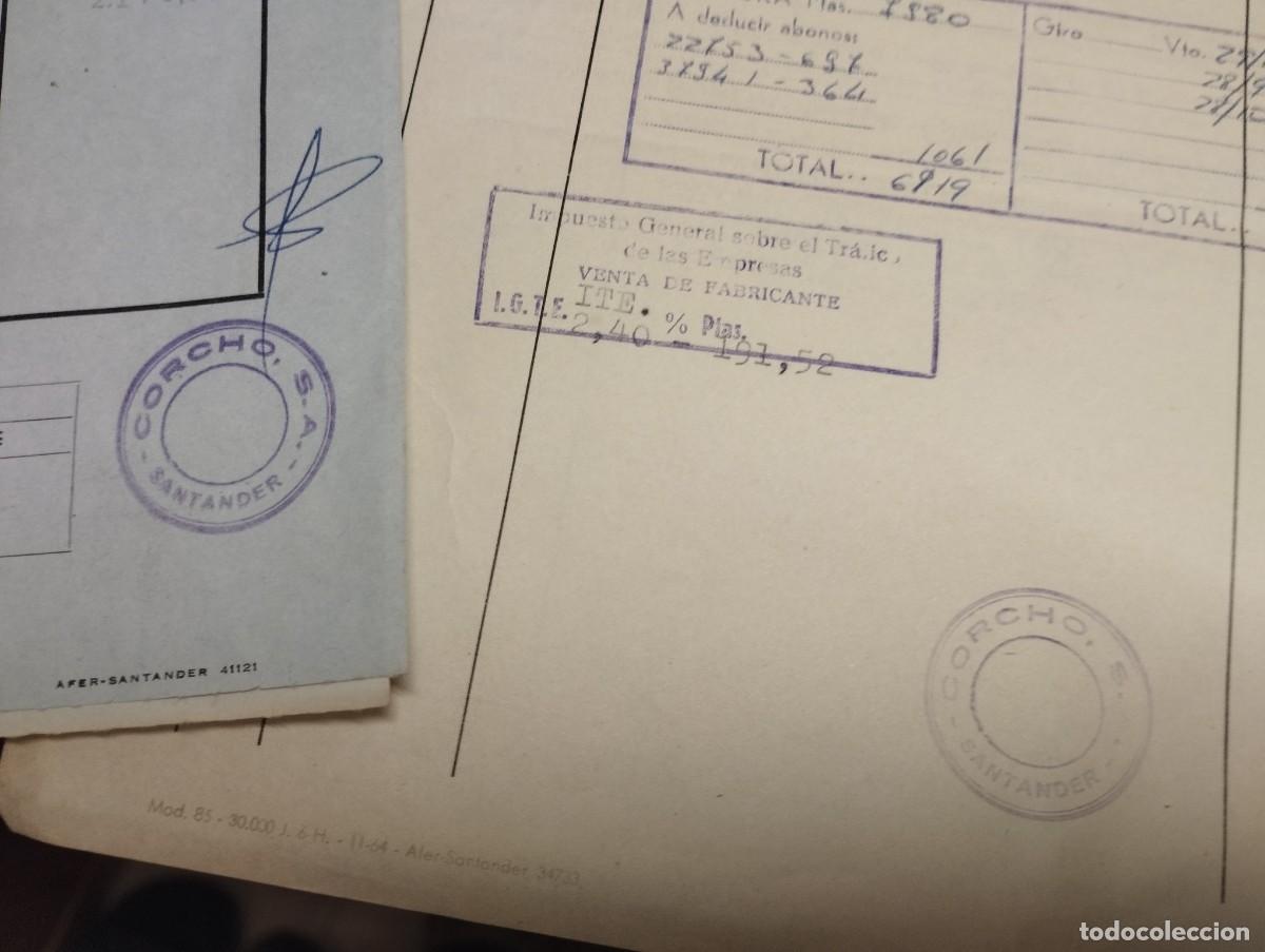 Cartas comerciales: CORCHO SA SANTANDER COCINAS DOCUMENTOS 1968. - Foto 2