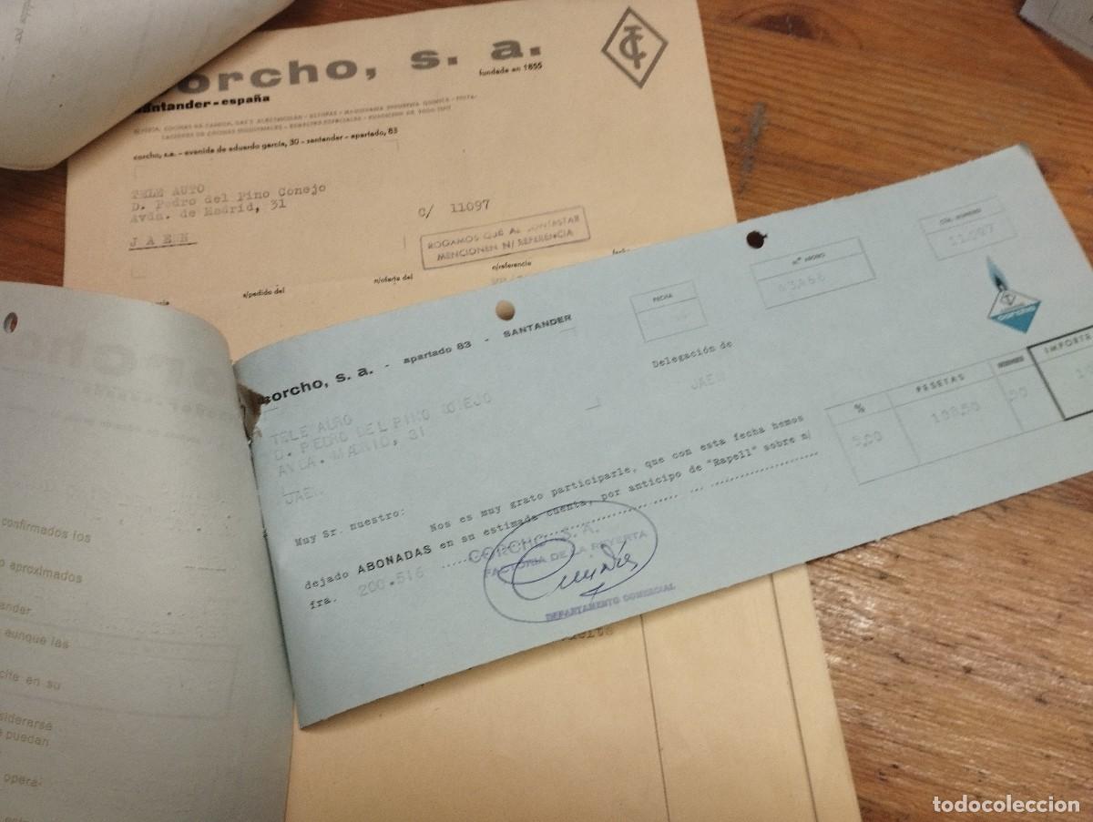 Cartas comerciales: CORCHO SA SANTANDER COCINAS DOCUMENTOS 1968. - Foto 4