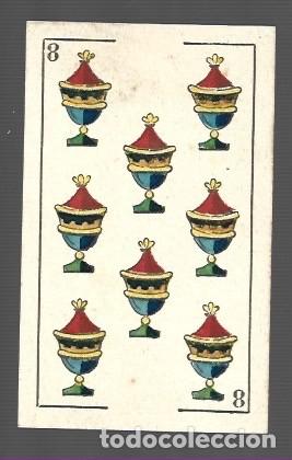 Cartas comerciales: CARTA DE OCHO DE COPAS SIN PUBLICIDAD - Foto 1