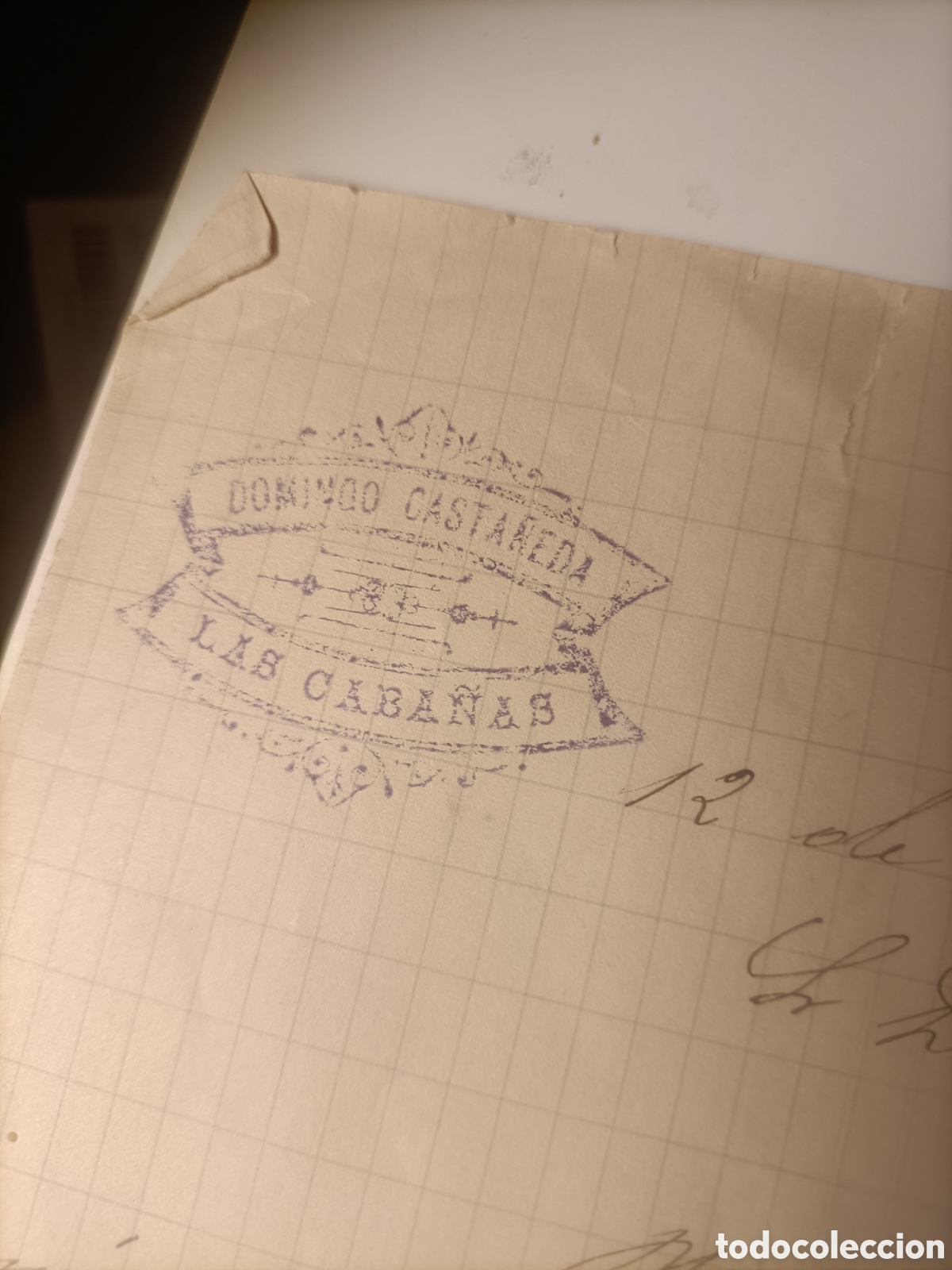 Cartas comerciales: Domingo Casta&ntilde;eda las caba&ntilde;as 1911 - Foto 2