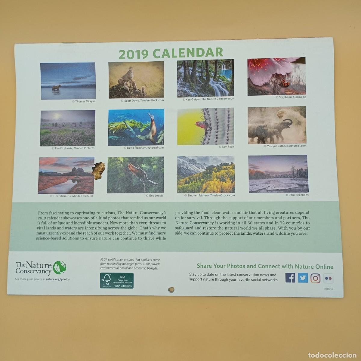 Cartas comerciales: THE NATURE CONSERVANCY CALENDARIO 2019 - Foto 3