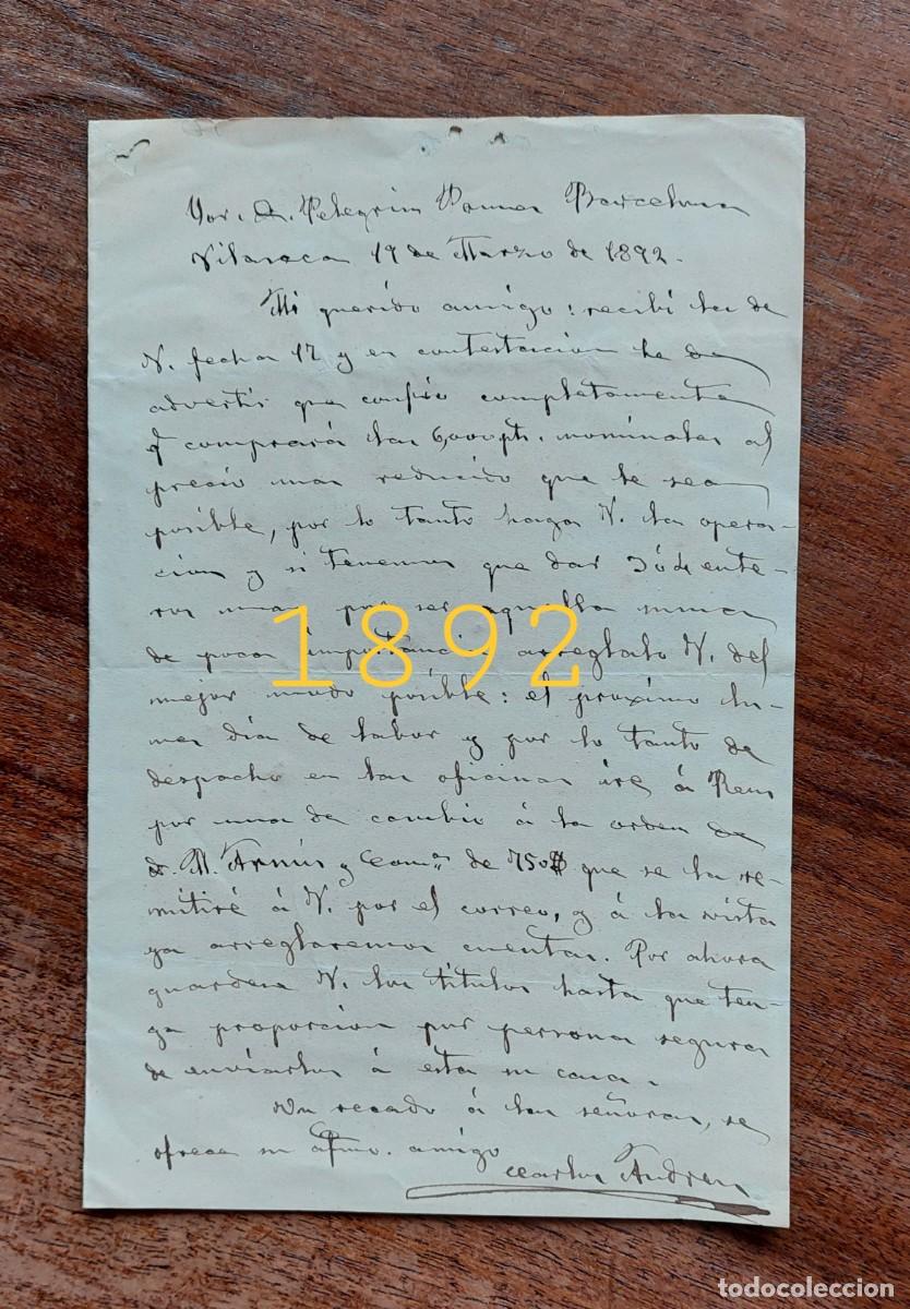 Cartas comerciales: VILASECA VILA SECA TARRAGONA DOS CARTAS + 2 DOCUMENTOS - Foto 6