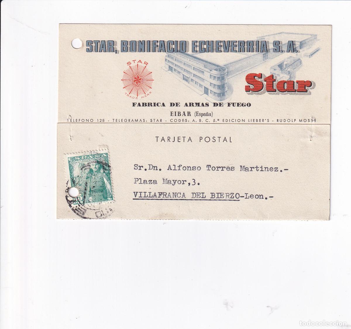 Cartas comerciales: CARTA / DOCUMENTO COMERCIAL DE STAR. Bonifacio Echeverria. S.A. Eibar. - Foto 1