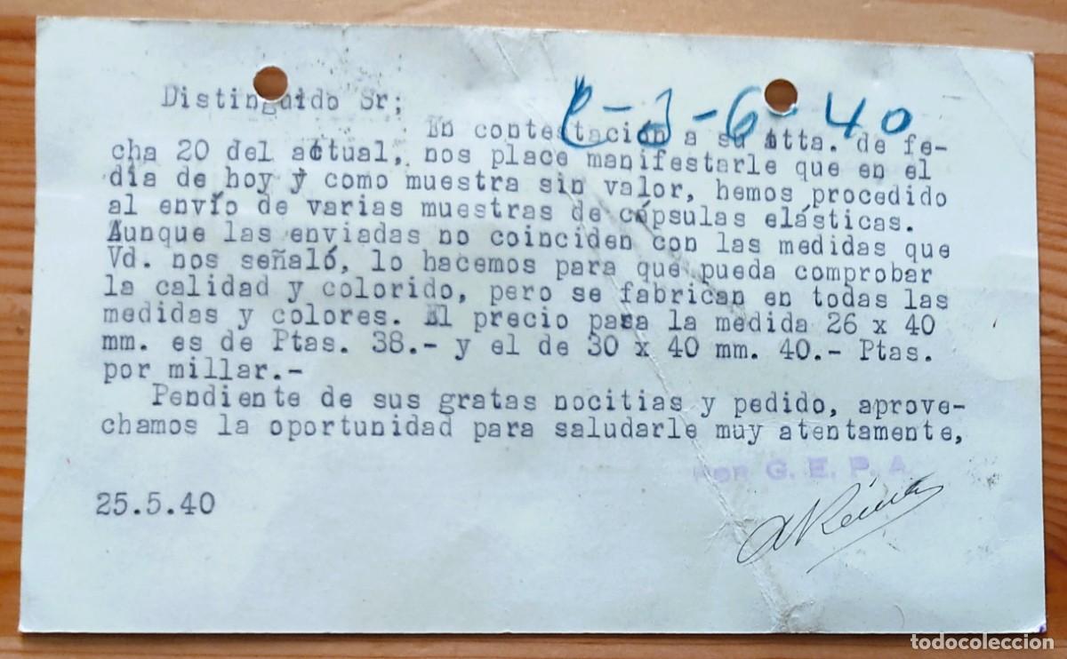 Cartas comerciales: SEVILLA A&Ntilde;O 1940 - TARJETA CIRCULADA C.E.P.A. - Foto 2