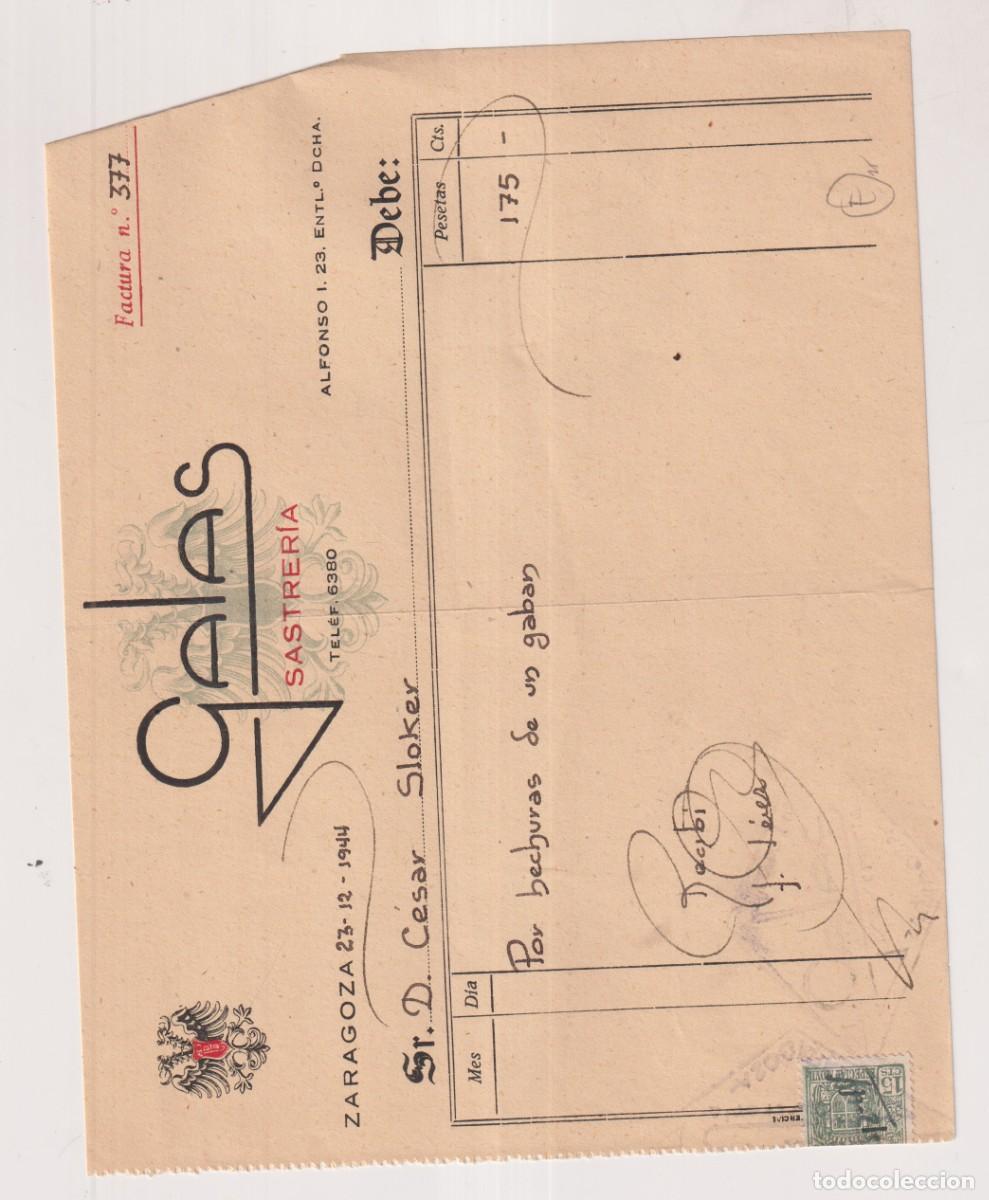 Cartas comerciales: Galas Saster&iacute;a. . Zaragoza. - Foto 1