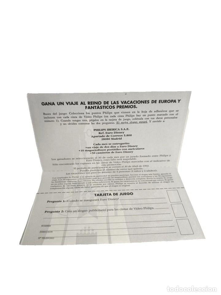 Cartas comerciales: Euro Disney Opening Ouverture En 1992 Philips - Foto 3