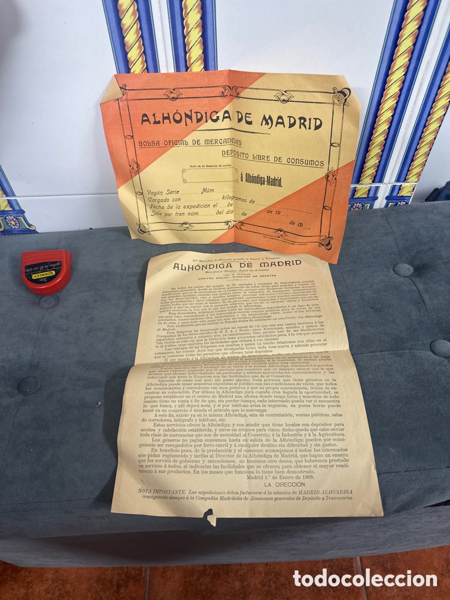 Cartas comerciales: Documentaci&oacute;n de almacenes ALH&Oacute;NDIGA - Foto 1