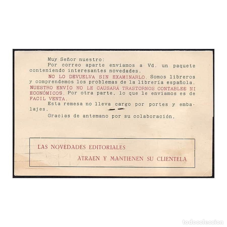 Cartas comerciales: Espa&ntilde;a 1967 [TOP] Sobre comercial Ediciones Paraninfo (C) - Foto 2