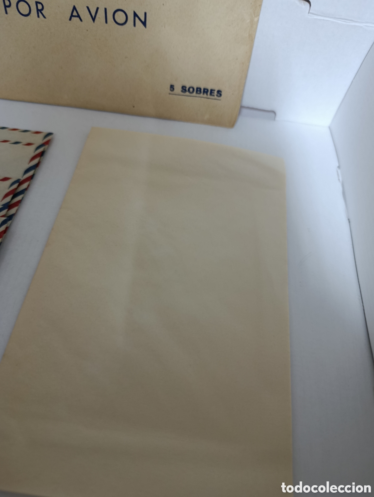 Cartas comerciales: 5 sobres de correo a&eacute;reo y 5 pliegos. - Foto 4