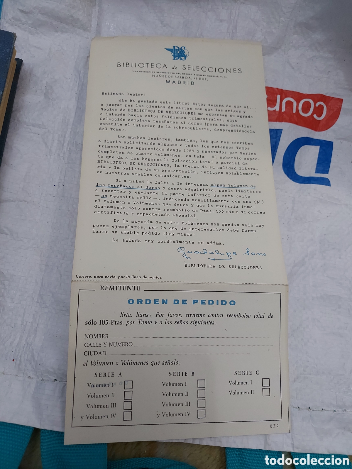 Cartas comerciales: BIBLIOTECA SELECCIONES - Foto 1