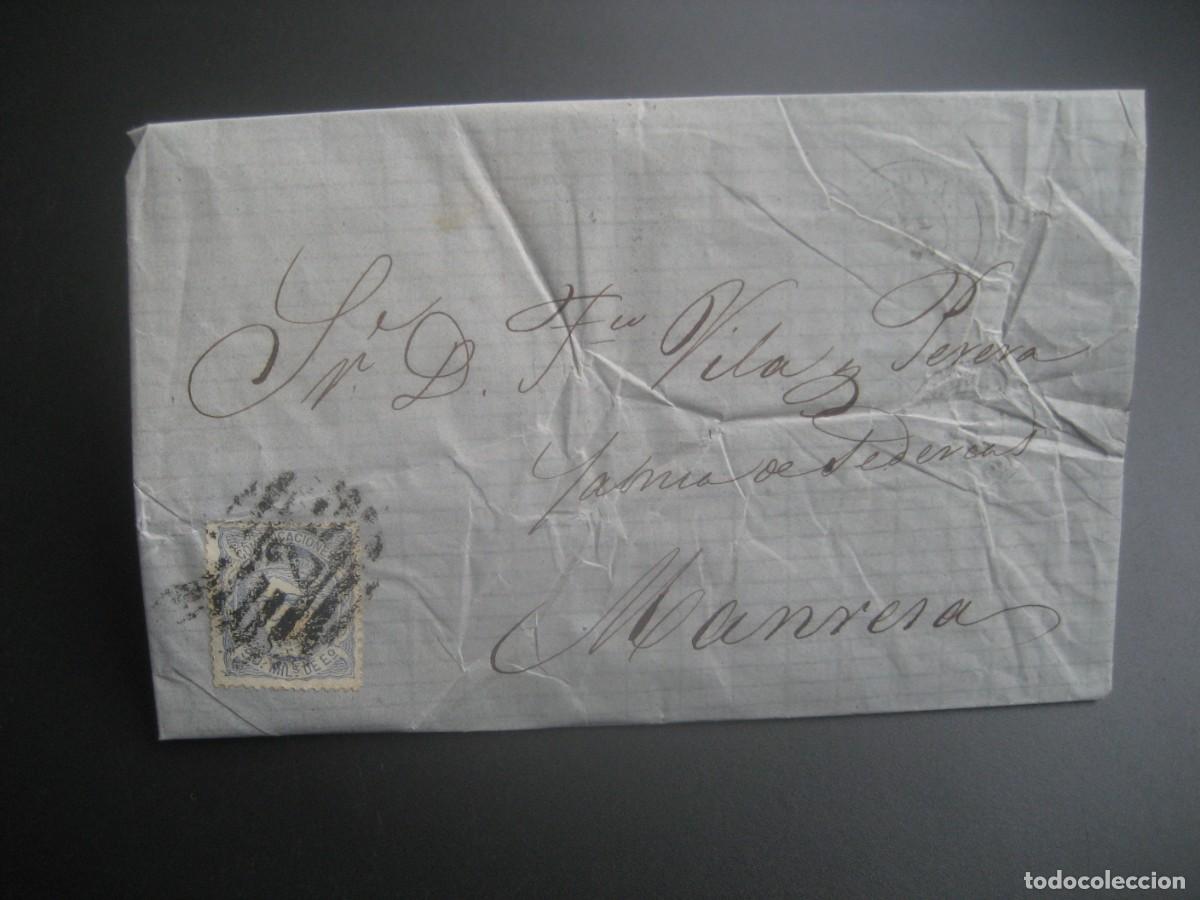 Lettere commerciali: CARTA COMERCIAL CON SELLOS. BARCELONA, MANRESA 1871. N&ordm;1