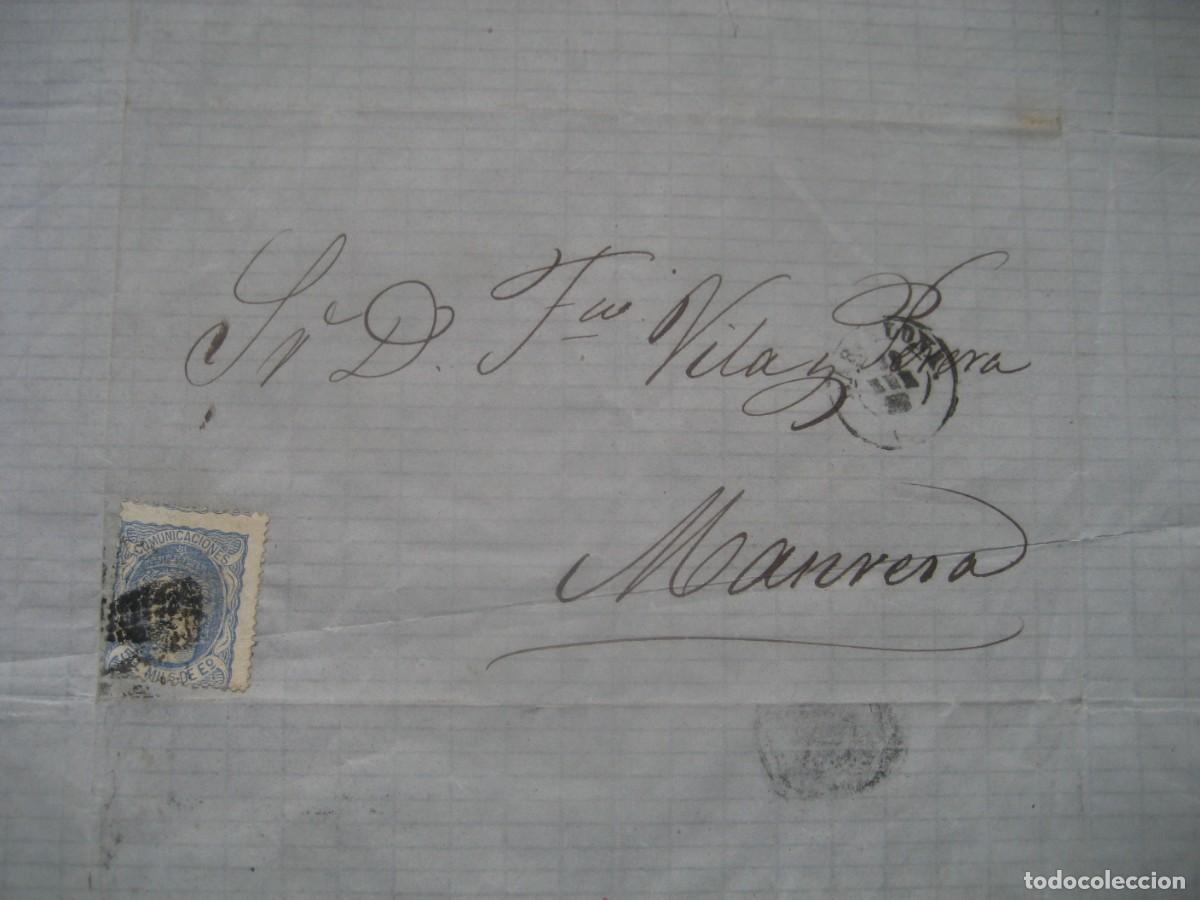 Lettere commerciali: CARTA COMERCIAL CON SELLOS. BARCELONA, MANRESA 1872. N&ordm;3