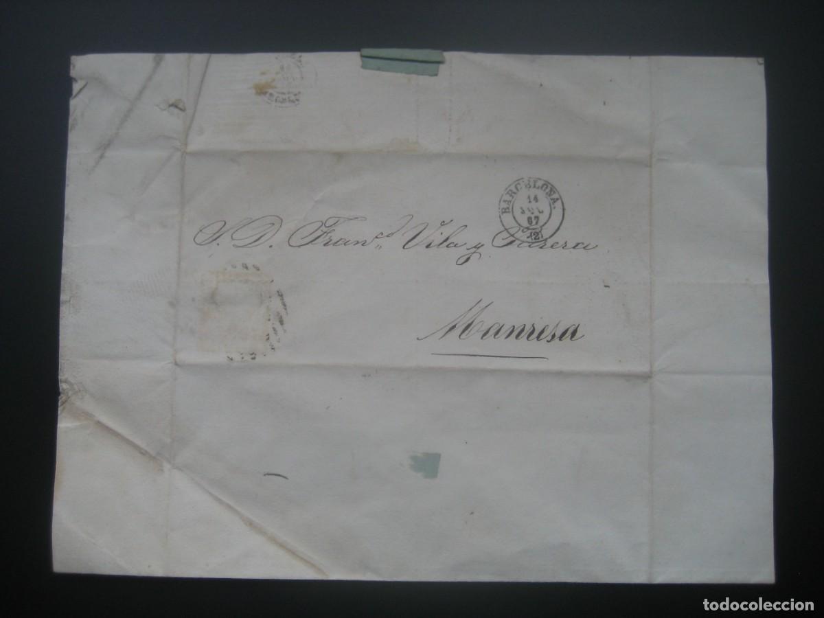 Lettere commerciali: CARTA COMERCIAL. BARCELONA, MANRESA 1867. N&ordm;4