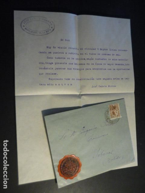 Cartas comerciales: NAVALMORAL DE LA MATA CACERES CARTA CON SOBRE A&Ntilde;OS 20 JOSE CA&Ntilde;ETE VENTA PRODUCTOS SALINAS TORREVIEJA