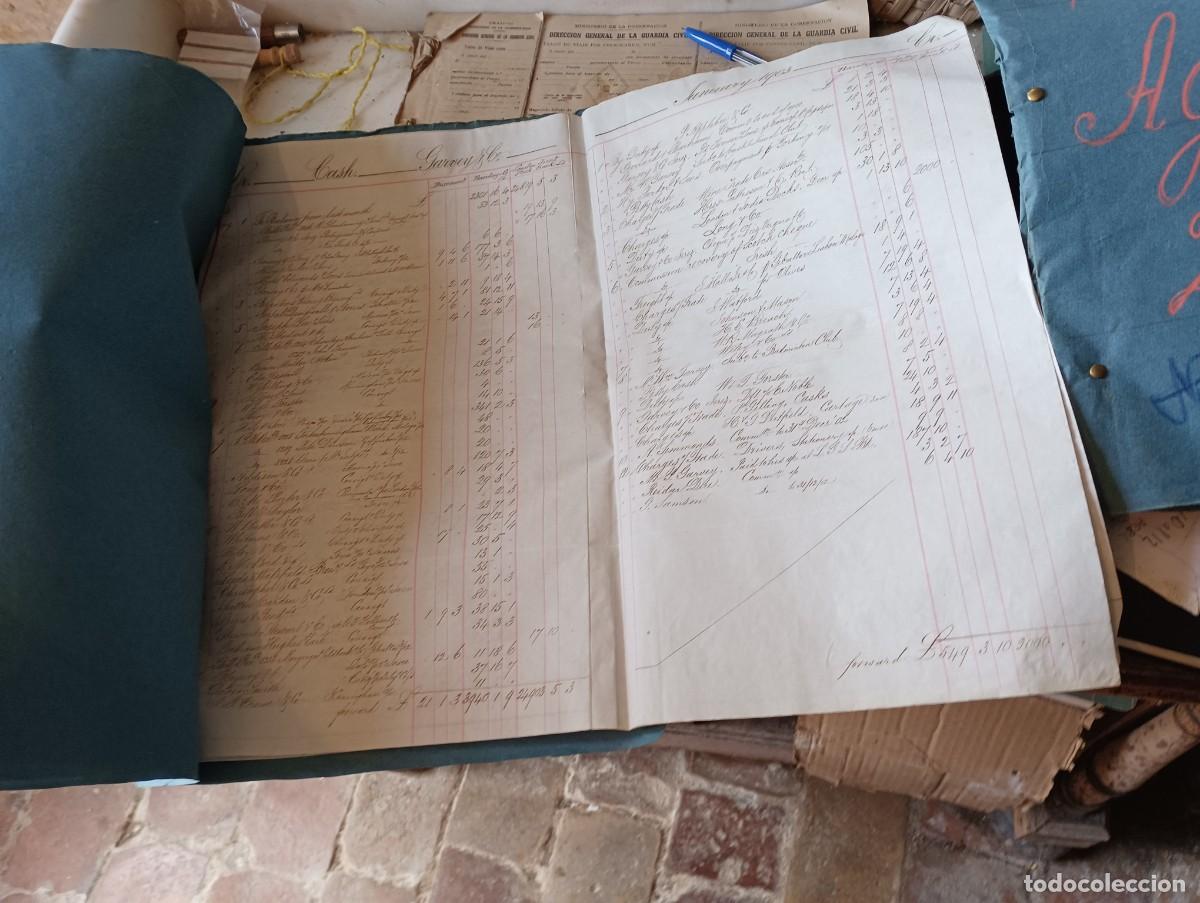 Cartas comerciales: Libro de cuentas garvey bodega jerez 1903 documentos - Foto 2