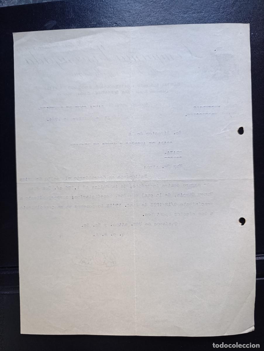 Cartas comerciales: SEGUNDA REPUBLICA. CARTA COMERCIAL COMPA&Ntilde;IA VASCONGADA DE SEGUROS Y REASEGURADOS. 1934. - Foto 2