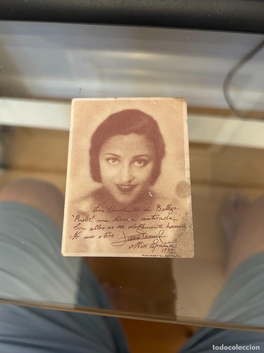 Cartas comerciales: TERESA DANIEL MISS ESPA&Ntilde;A 1932 PRODUCTOS DE BELLAZA RISLER