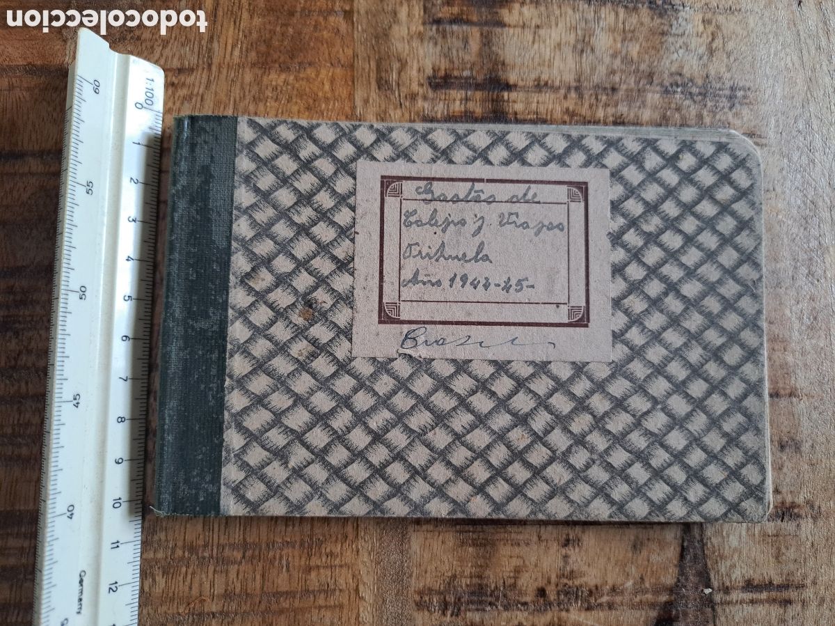 Cartas comerciales: Jml Libreto Block Notas cuentas Gastos Fanegas Trigo Pulpi Almeria 1944-45.
