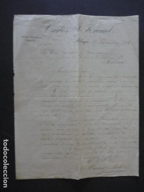 Cartas comerciales: MALAGA CARLOS J. KRAUEL CARTA COMERCIAL 1906