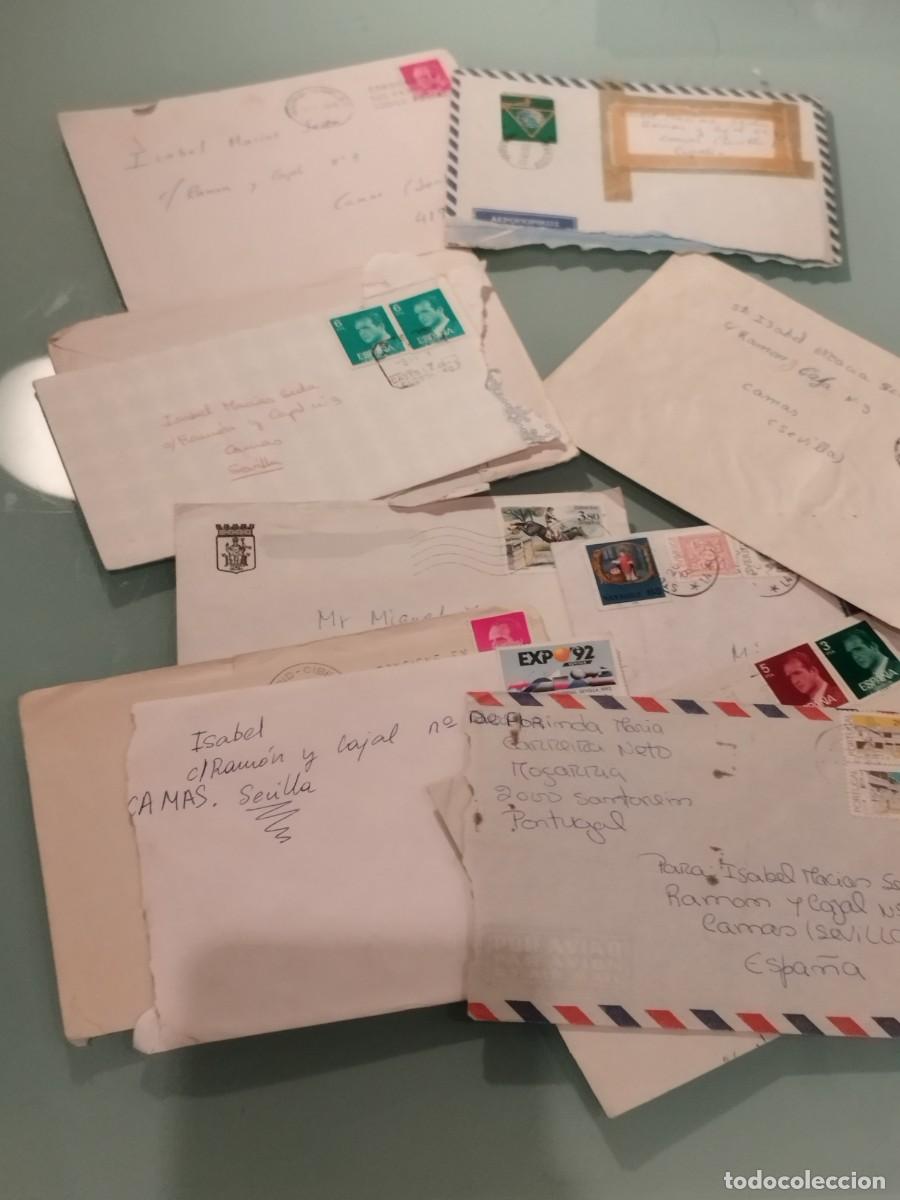 Cartas comerciales: Lote de sobres de cartas. Sevilla Barcelona. Solo una con carta.