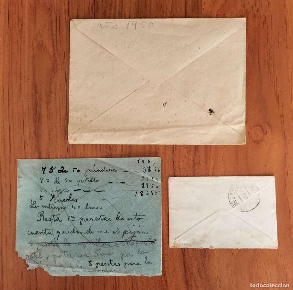 Cartas comerciales: CARTAS CIRCULADAS CON SELLO (3 UD.). - Foto 2