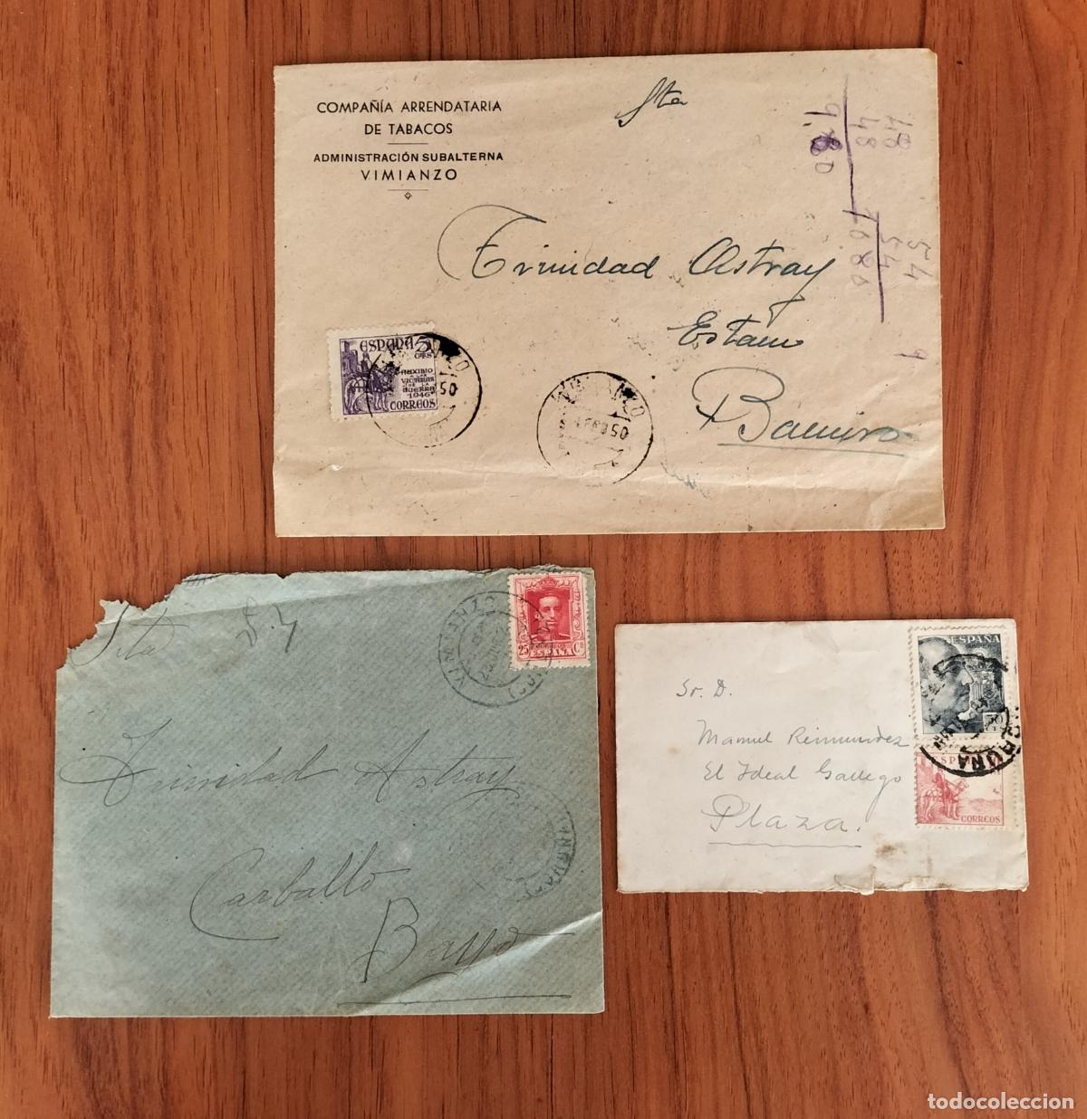 Cartas comerciales: CARTAS CIRCULADAS CON SELLO (3 UD.).