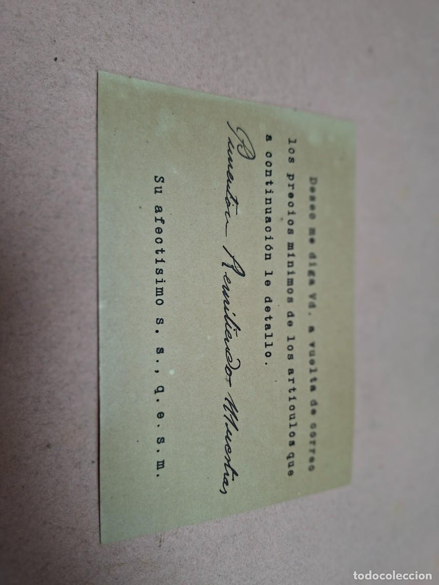 Cartas comerciales: ANTIGUA TARJETA COMERCIAL LUNA FERNANDEZ ALMACENISTA SEVILLA