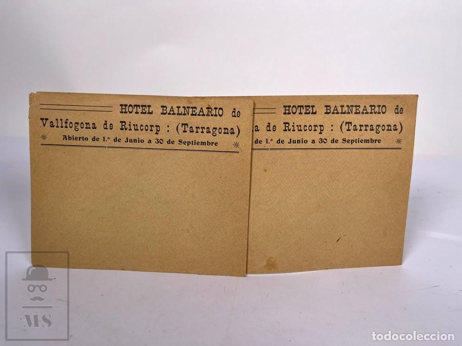 Cartas comerciales: Antiguos Sobres Publicitarios - Hotel Balneario Vallfogona de Riucorp / Tarragona