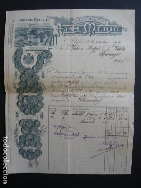 Cartas comerciales: MADRID CARTA COMERCIAL CHOCOLATES COMPA&Ntilde;IA COLONIAL 1930