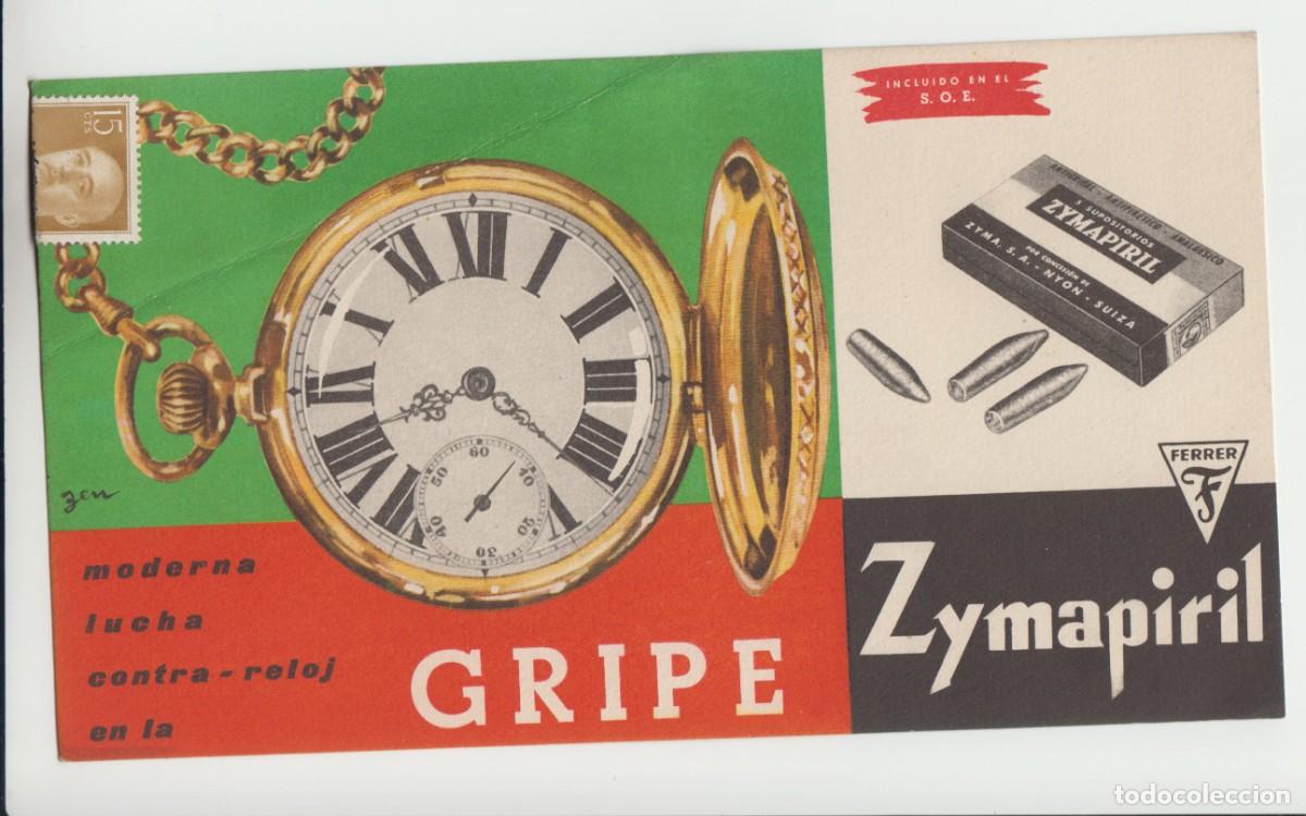 Cartas comerciales: Propaganda carta medicamentos ZYMAPIRIL Supositorios Laboratorios Ferrer Barcelona